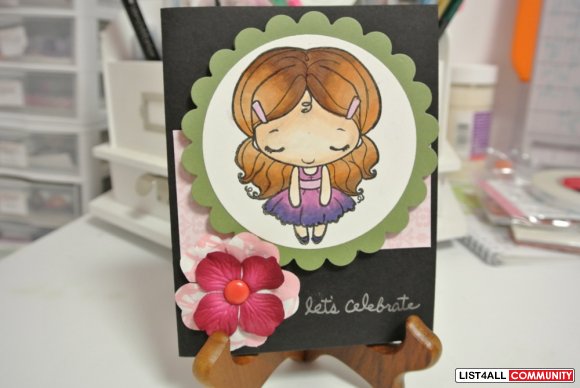 Let's celebrate girl with flower