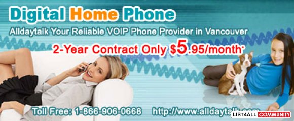 Alldaytalk, Reliable VoIP Digital Home Phone Provider in Vancouver