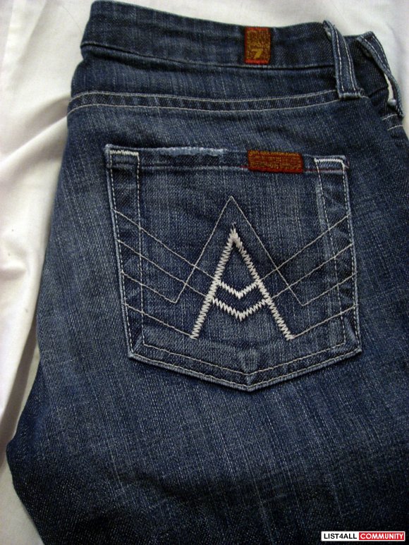 7 for all mankind bootcut jeans Sz 25