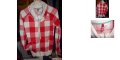 Red Checkered Hoodie from H&M