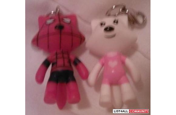 Romantic Pair of Wolves (Keychains): Spiderman + Robot Girl??