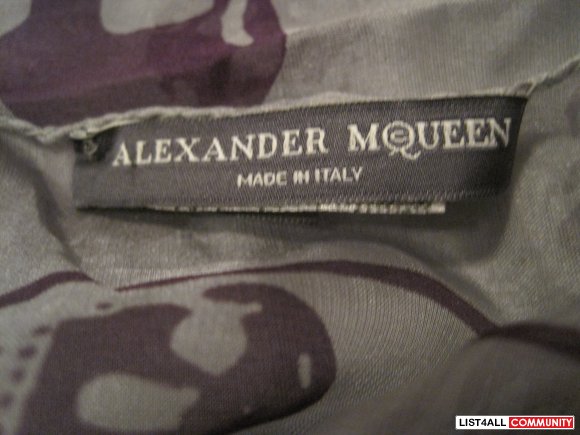 Alexander McQueen Silk Skull Scarf