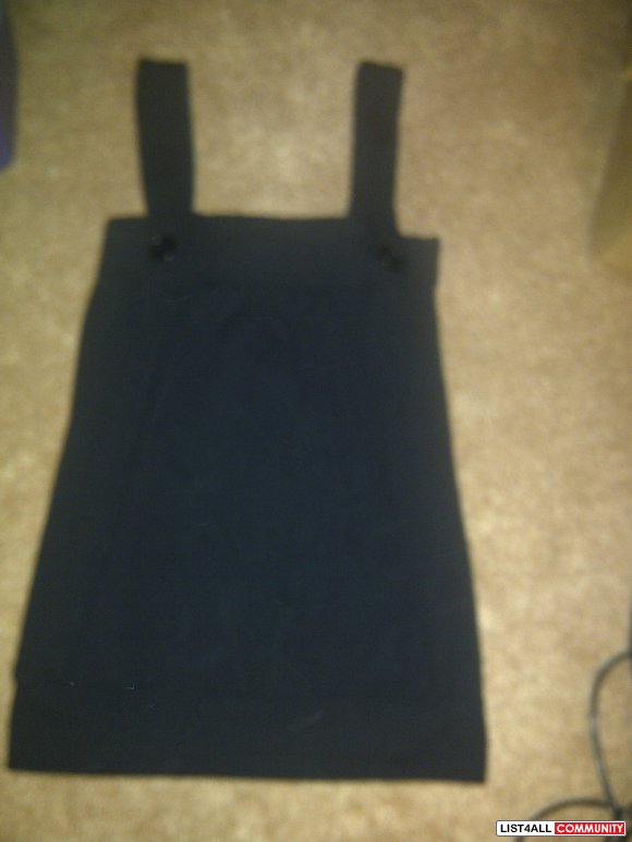 black babydoll top