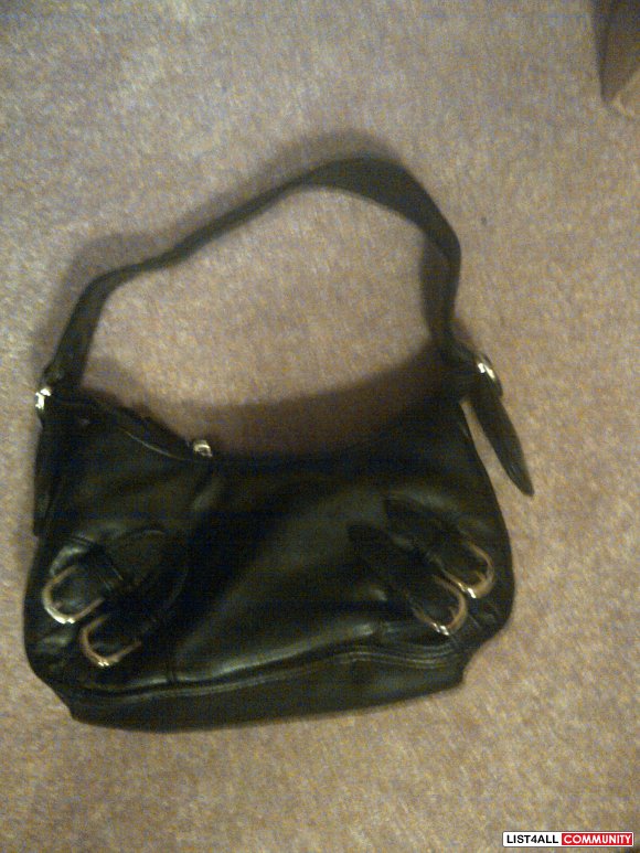 black fashion bag