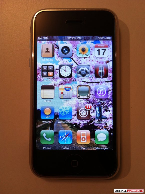 Apple iPhone 16GB 2G 1st Generation - Unlocked + Jailbroken - EUC