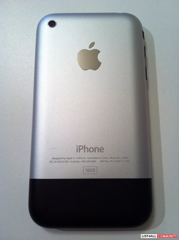 Apple iPhone 16GB 2G 1st Generation - Unlocked + Jailbroken - EUC