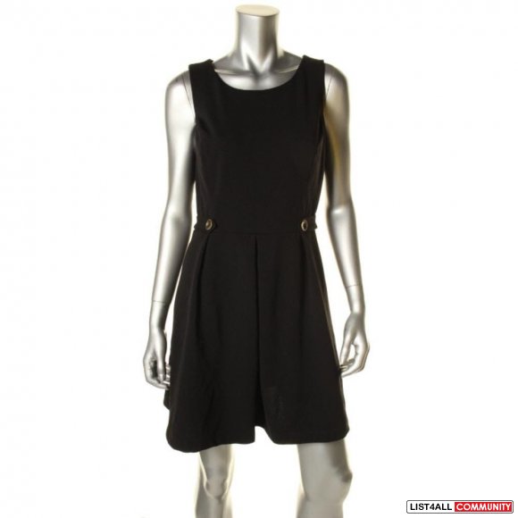 BCX NEW Black Sleeveless Knee-Length Dress Sz 1