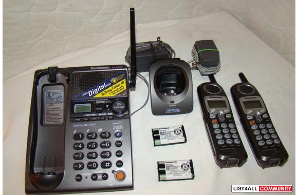 Panasonic Cordless phone with talking caller ID