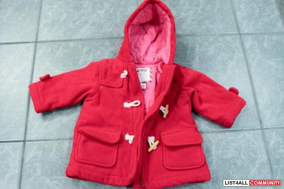 Baby Gap red fleece coat (6-12 months)