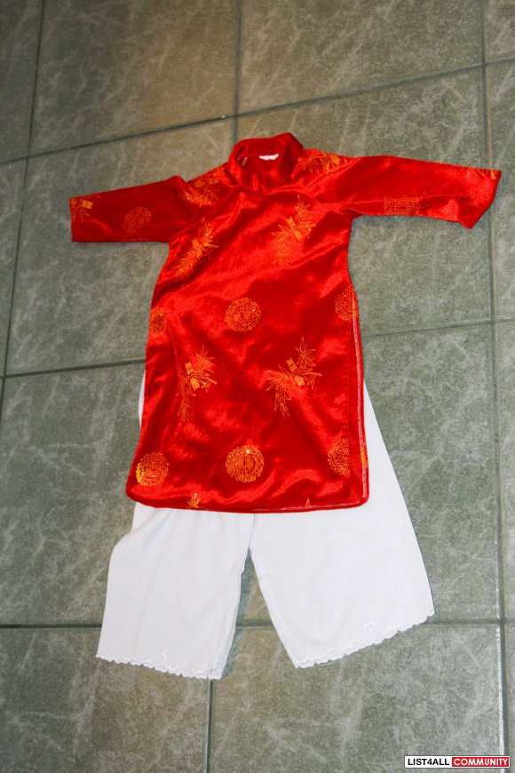 Vietnamese dress Ao Dai (12 months)