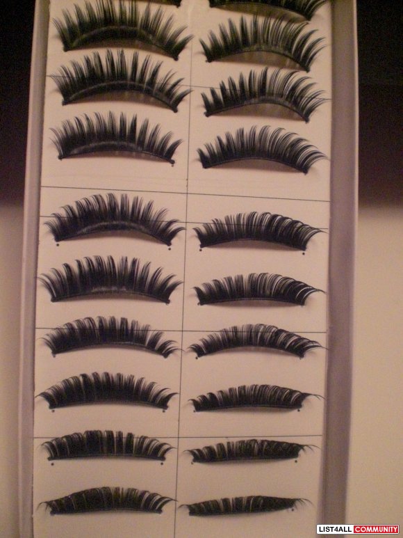 10 Pairs Long Volume False Lashes