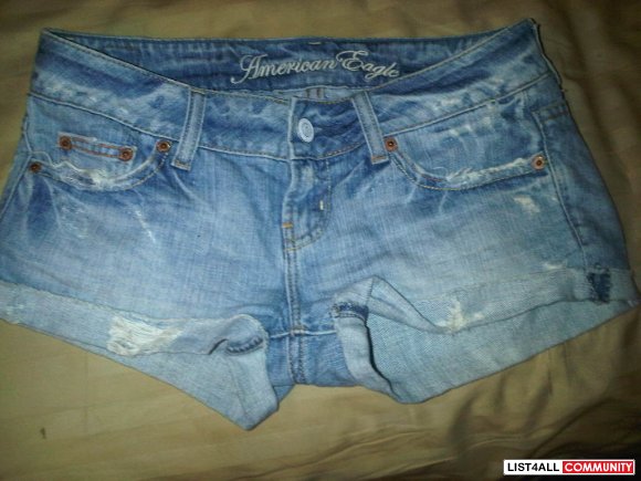 AE jean shorts size 0