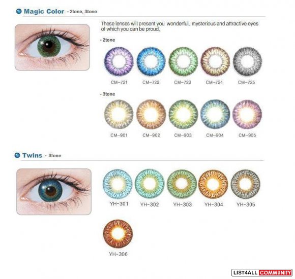 Geo Contacts Lens