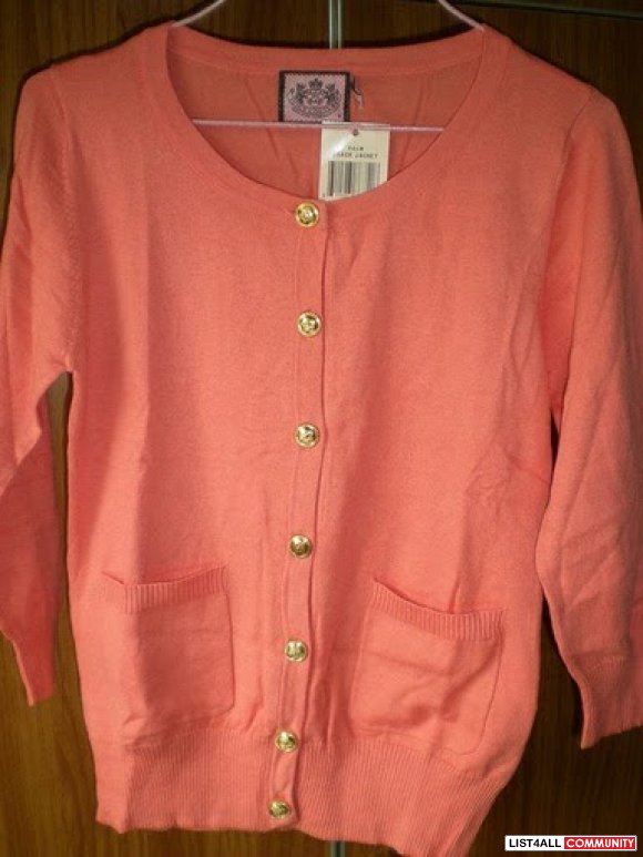 wholesale new 2010 JUICY COUTURE BLING  SWEATER JACKET WOMENS MEDIUM
