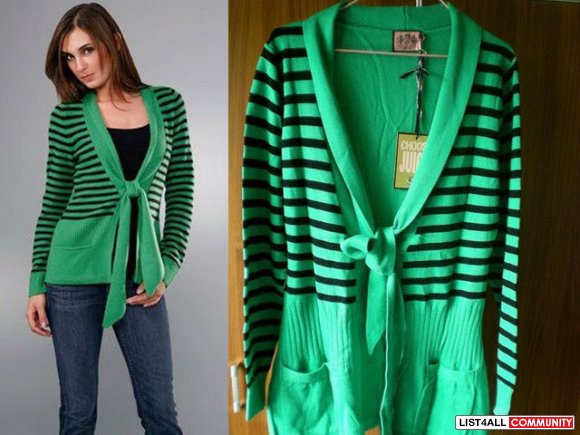 wholesale new 2010 JUICY COUTURE BLING  SWEATER JACKET WOMENS MEDIUM