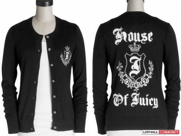 wholesale new 2010 JUICY COUTURE BLING  SWEATER JACKET WOMENS MEDIUM
