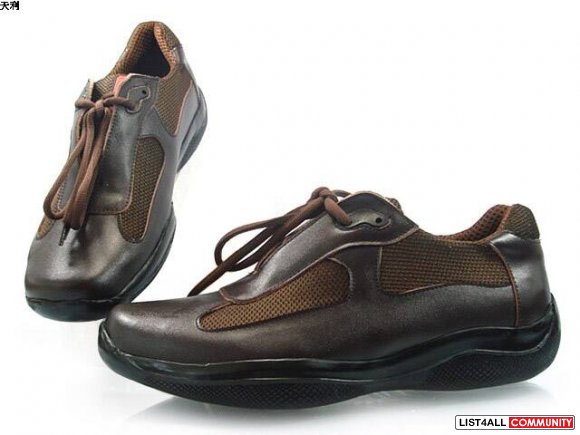 Very rare Prada Tan Leather Sneakers  SZ 8-12