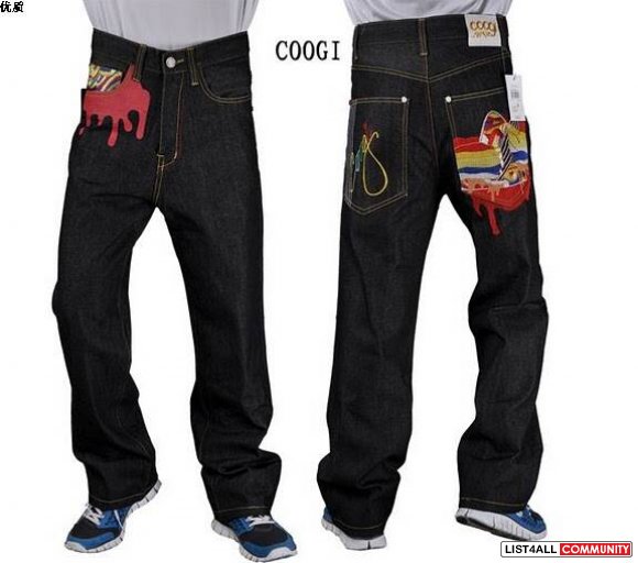 New auth Coogi jeans Men's Distressed Destroyed Denim Jeans www.kicksh