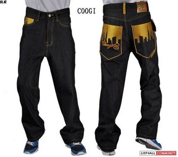 New auth Coogi jeans Men's Distressed Destroyed Denim Jeans www.kicksh
