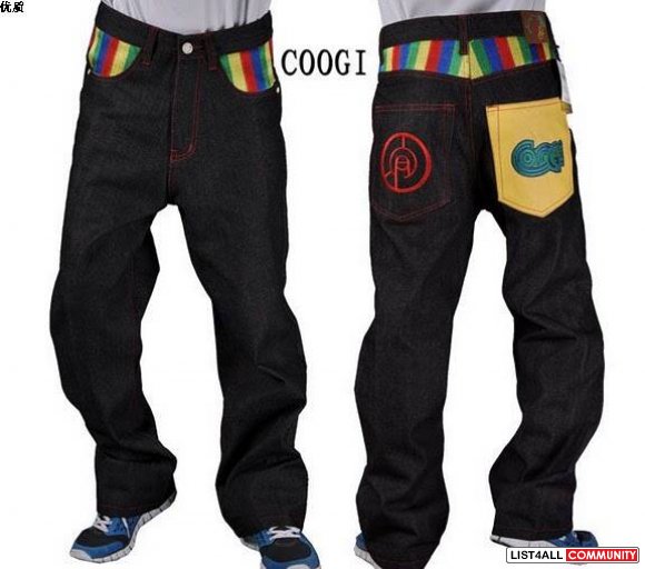 New auth Coogi jeans Men's Distressed Destroyed Denim Jeans www.kicksh