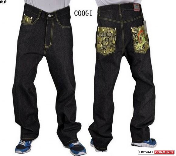 New auth Coogi jeans Men's Distressed Destroyed Denim Jeans www.kicksh