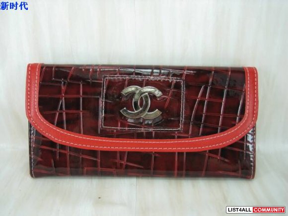 AUTHENTIC Chanel Black Leather Wallet www.kickshopping.com