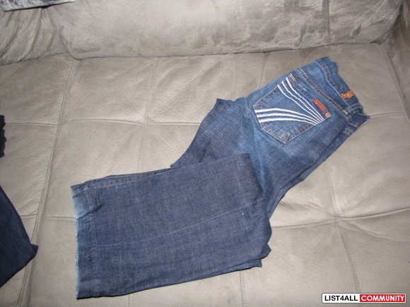 100% Authentic 7FAM Dojo Jeans size 26