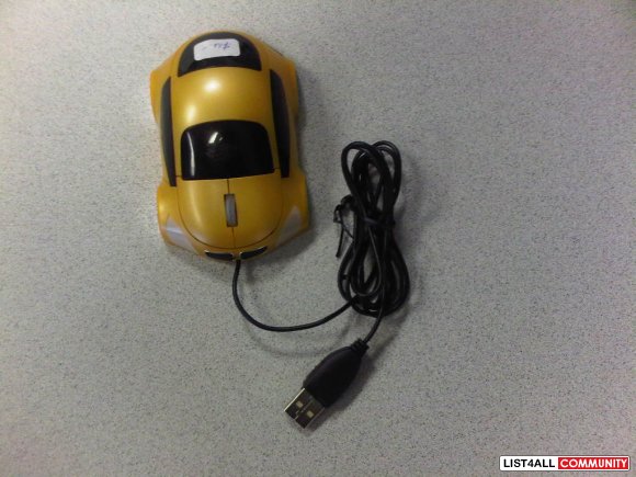 New USB Car Shape Optical Mouse Mice For Laptop/notebook