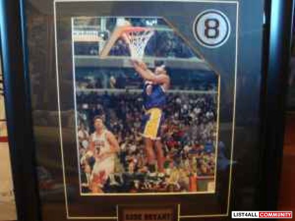 NBA Basketball Kobe Bryant Framed Picture L.A. Lakers