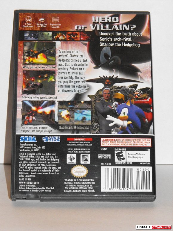 Shadow the Hedgehog (GCN)