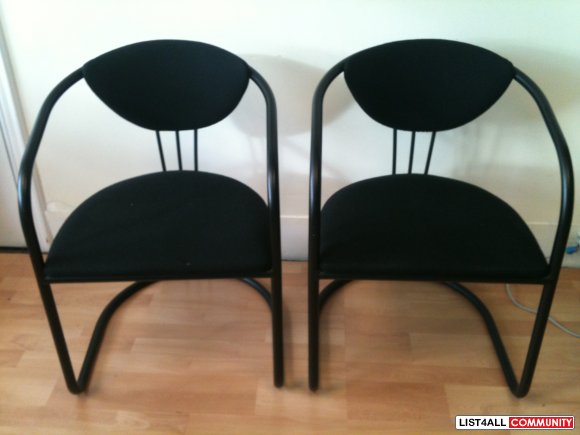 Office Guest Chairs, Sturdy Steel Framed $5 each