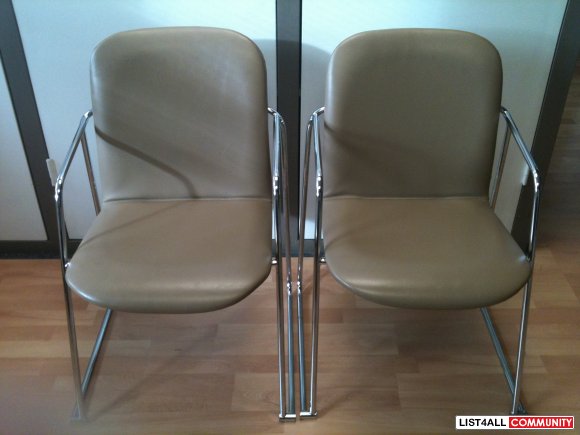 Office Guest Chairs, Sturdy Steel Framed $5 each