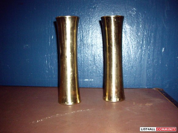 Brass Candle Holders - Very Heavy Brass
