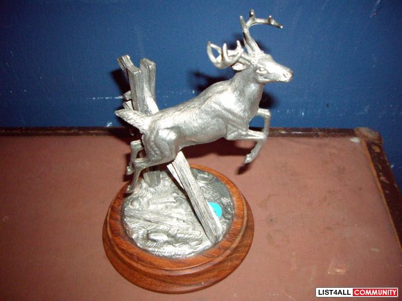 Pewter Statue - Elk - Numbered Limited Edition