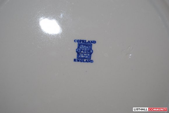 Vintage Spode Service Of The Passover Plate Blue .