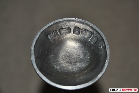 2 SILVER OLD GOBLETS , MARK