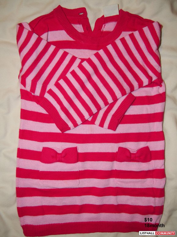 girl sweaters 18M 3pieces