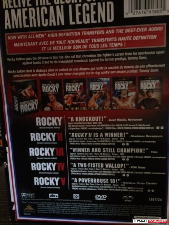 DVD Set: Rocky Anthology
