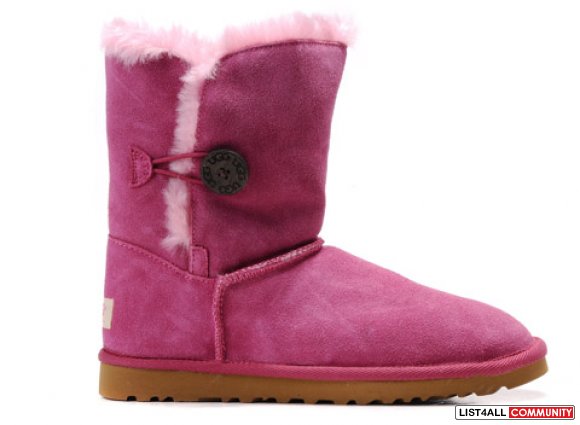 New UGG Bailey button 5803 chestnut twinface sheepskin