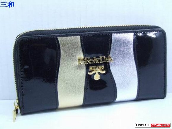 Original Prada Saffiano Leather Black Wallet