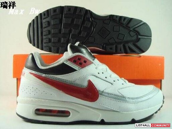 nike air max bw gen II free white green suede size:8-13