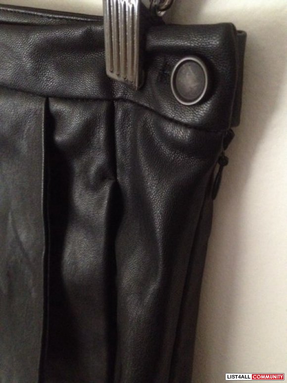 ZARA Leather Skort - Size XS