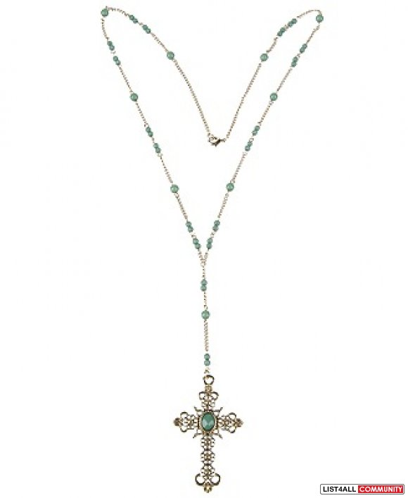 Cross Rosary Necklace (NEW)