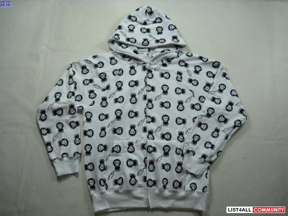 New Style bape Mens' Blue Hoodie JACKET Size m-xxxl