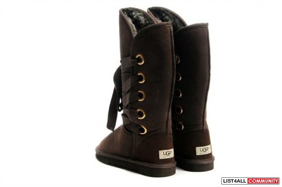 Black Classic Argyle Knit UGG 5818 Boots Uggs Size 5-10