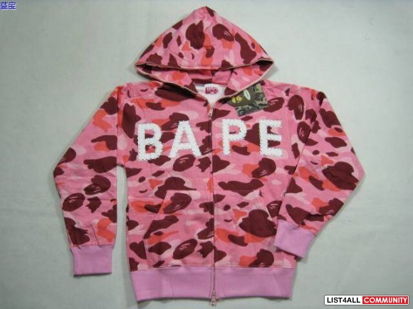 New Style bape  Mens' Blue Hoodie JACKET Size m-xxxl