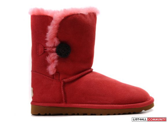 New UGG Bailey button 5803 chestnut twinface sheepskin