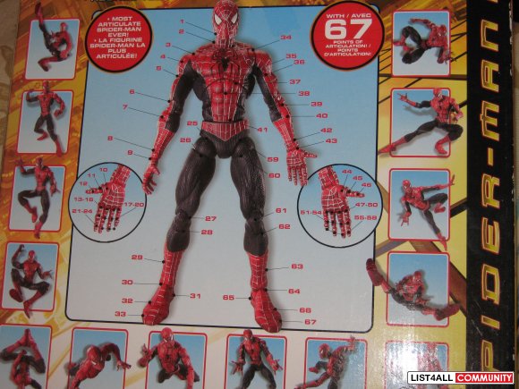 67 points of Articulation Spider-man Figurine 67 points of Articulation Spider-man Figurine