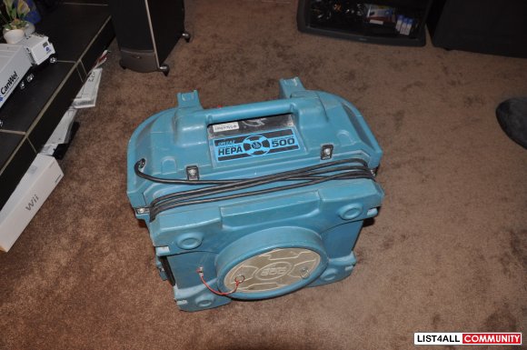 Dri Eaz Hepa DefendAir Scrubber 500.00 - new filter.