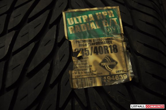 Two brand New Ultra HPR 235-40-18